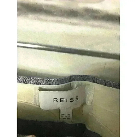 Reiss Womens Size 10 Blue Plaid Dress Pants w/Pockets - Picture 3 of 3